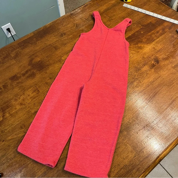 Disney Junior Minnie Mouse sweat-pant overalls red size 5t - Picture 4 of 5